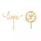 2 Natural Wooden Love and Mr & Mrs Wedding CAKE TOPPERS Party Events Decorations